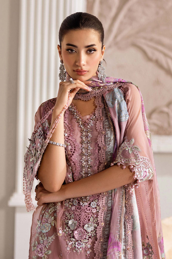MARIA.B CHIFFON UNSTITCHED EMB D-5 SUIT