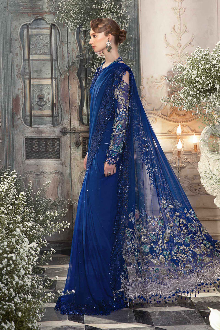MARIA.B CHIFFON UNSTITCHED EMB D-4 SAREE