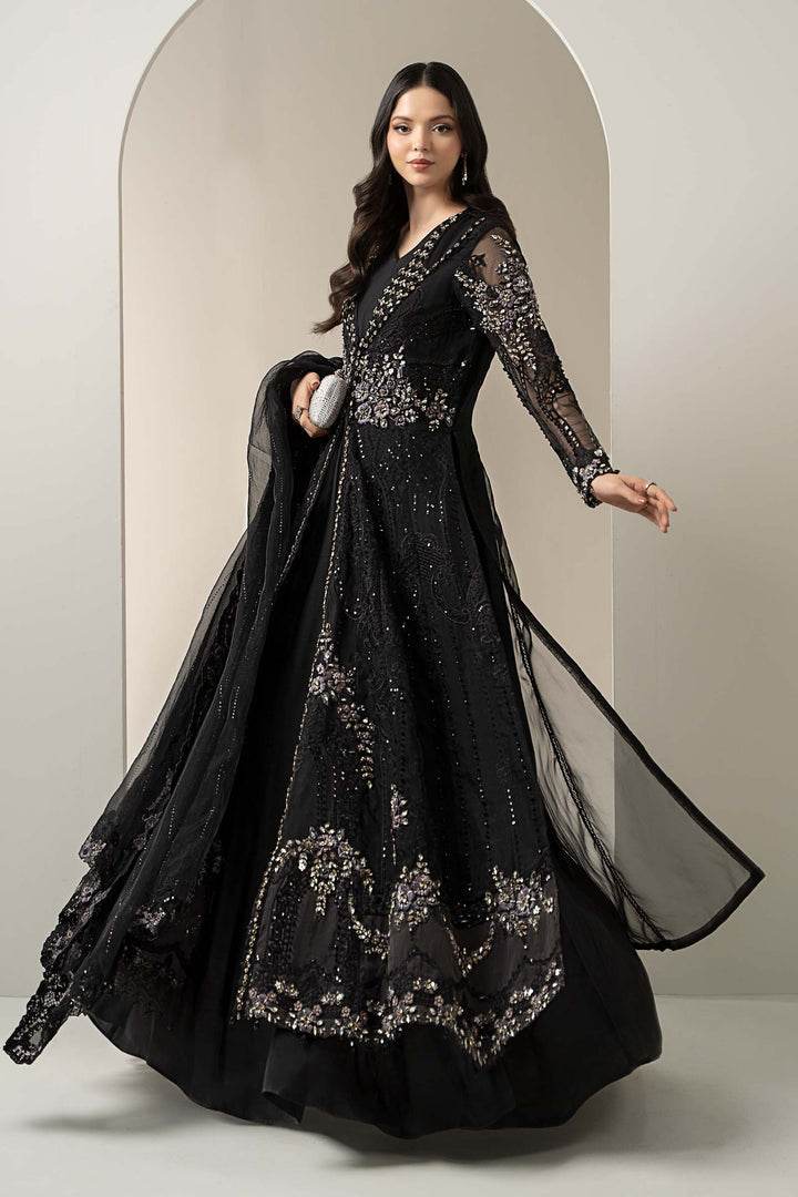 MARIA.B NET UNSTITCHED EMB MAXI BDS-3004 - City Cloth House