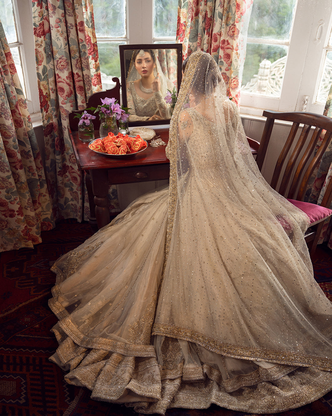 FAIZA SAQLAIN ORGANZA UNSTITCHED EMB ANAMTA MAXI