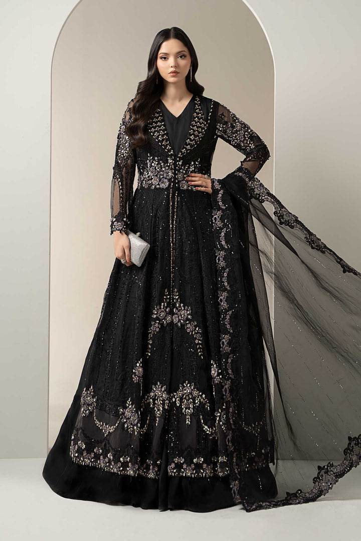 MARIA.B NET UNSTITCHED EMB MAXI BDS-3004 - City Cloth House