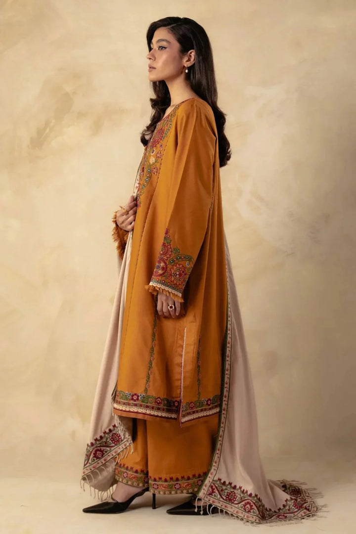 ZARA SHAHJAHAN KARANDI UNSTITCHED EMB 3PC