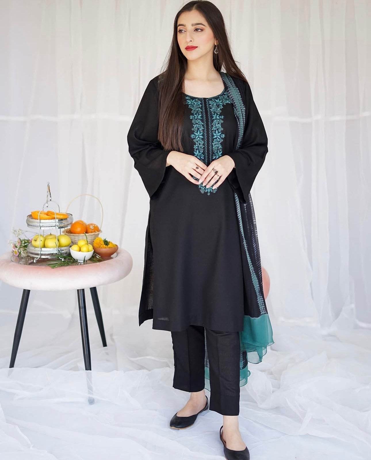 AISLING LAWN PREMIUM UNSTICH EMB 3PC - City Cloth House