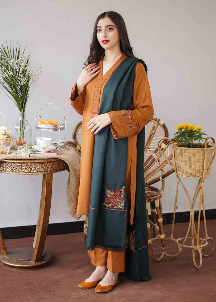 AISLING DHANAK PREMIUM UNSTITCHED EMB 3PC