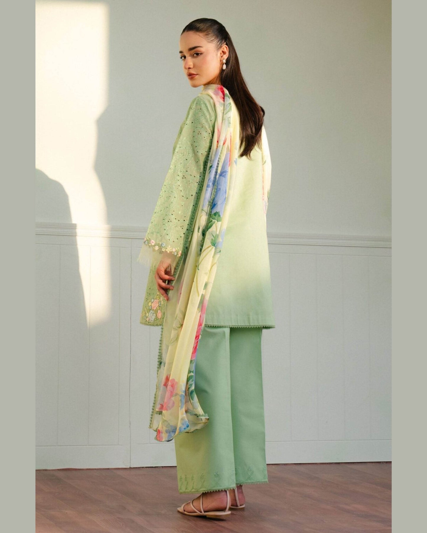 ZARA SHAHJAHAN LAWN UNSTITCHED EMB 3PC - City Cloth House