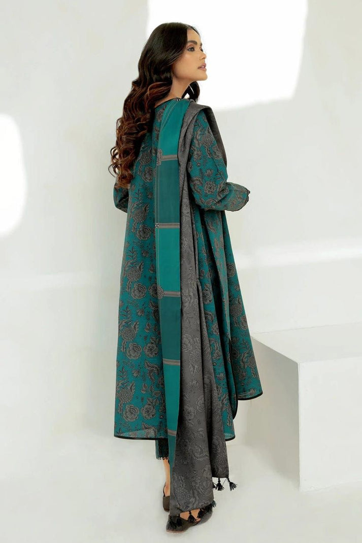 BAROQUE DHANAK PRINTED UNSTICHED 3PC