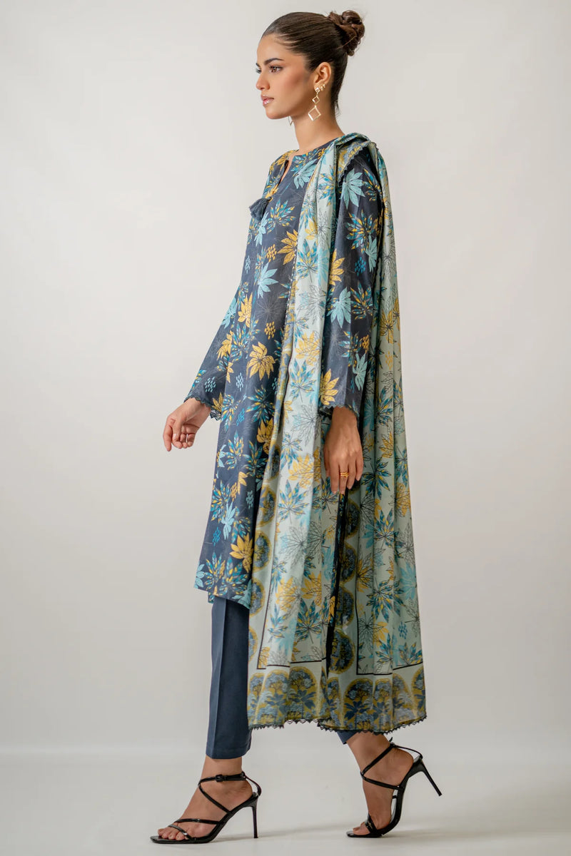 NISHAT KHADDAR UNSTITCHED PRINTED 3PC