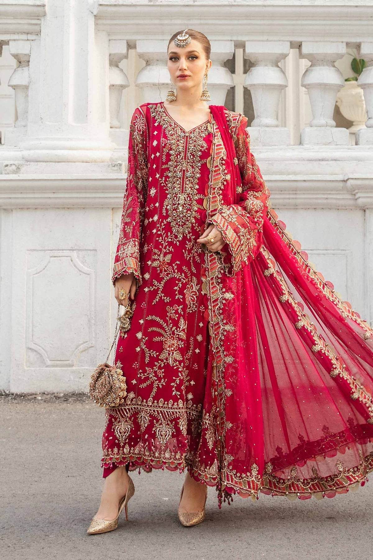 MARIA.B CHIFFON UNSTITCHED EMB SUIT MPC-24-07 - City Cloth House