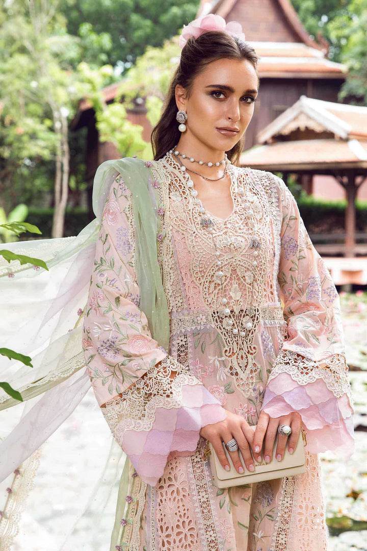 MARIA.B UNSTITCH EMB 3PC EID LAWN (24-0-D7) - City Cloth House