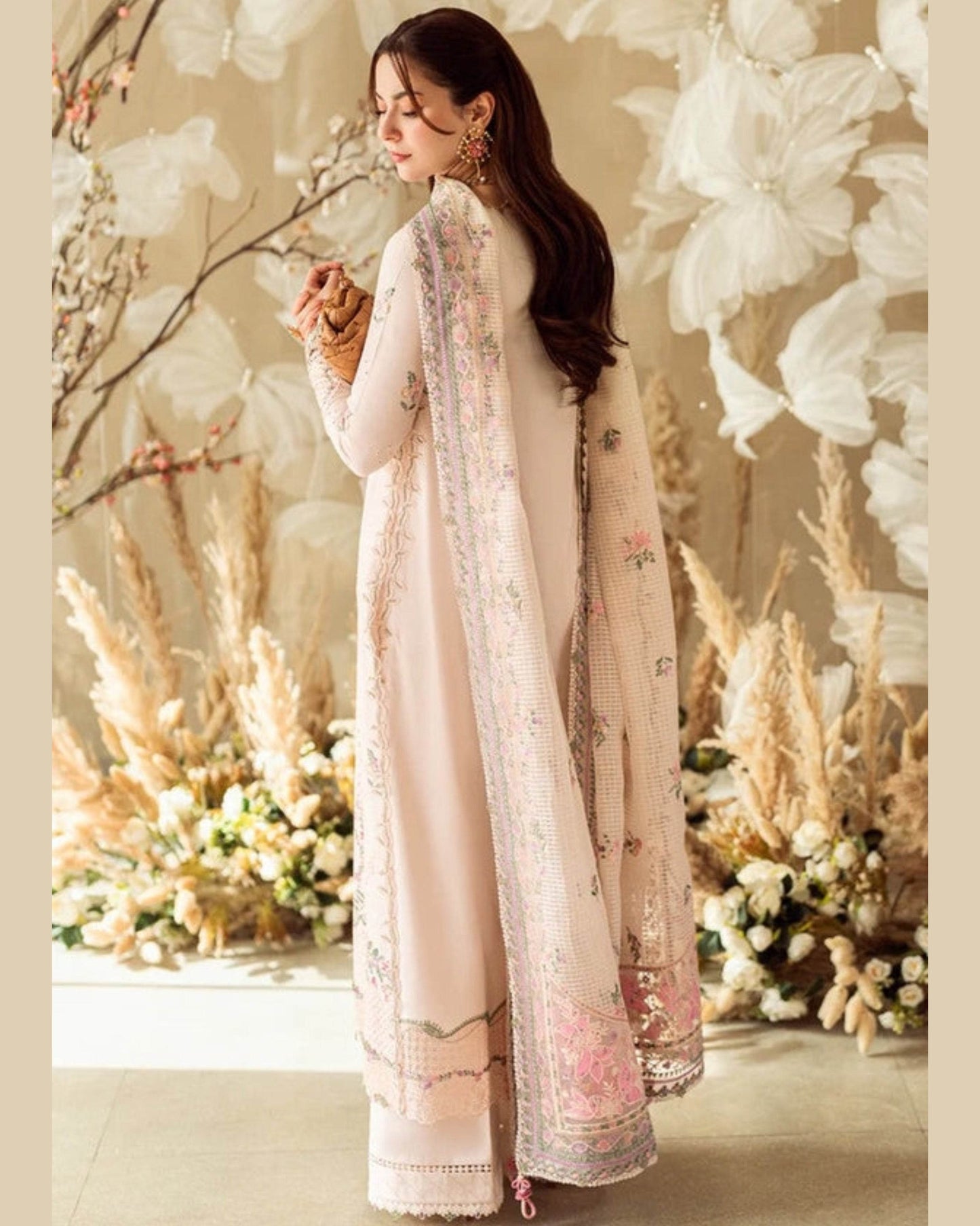 QALAMKAR LAWN UNSTITCHED EMB 3PC - City Cloth House