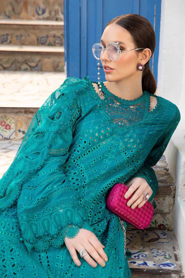 MARIA.B LAWN UNSTITCH EMB 3PC (D-2402-A) - City Cloth House