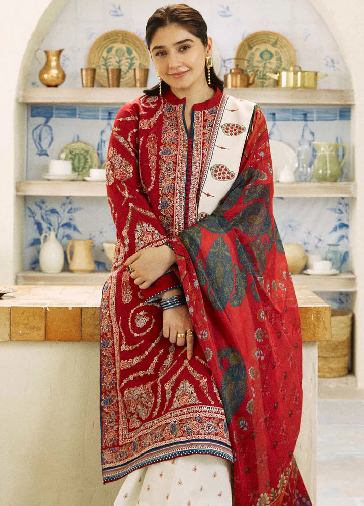 ZARA SHAHJAHAN DHANAK LUXURY UNSTITCHED EMB 3PC