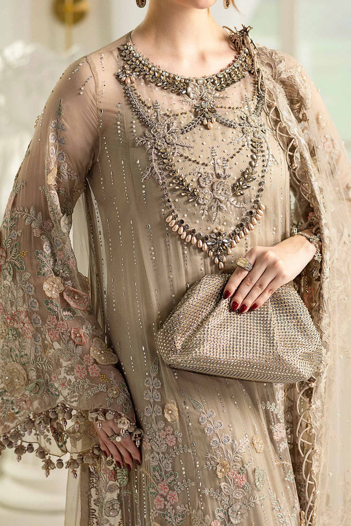 MARIA.B ORGANZA UNSTITCHED EMB D-7 MAXI