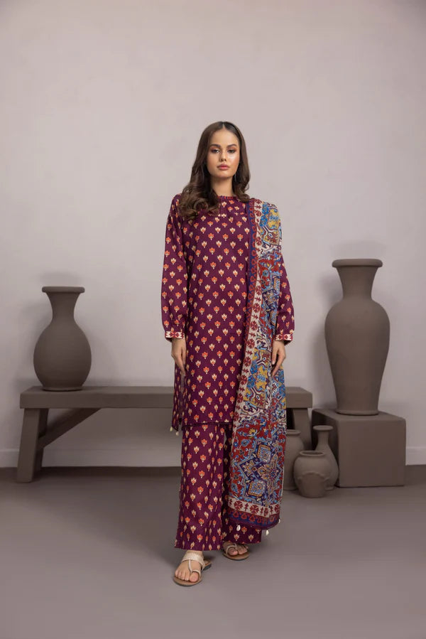 NISHAT KHADDAR UNSTITCHED PRINTED 3PC
