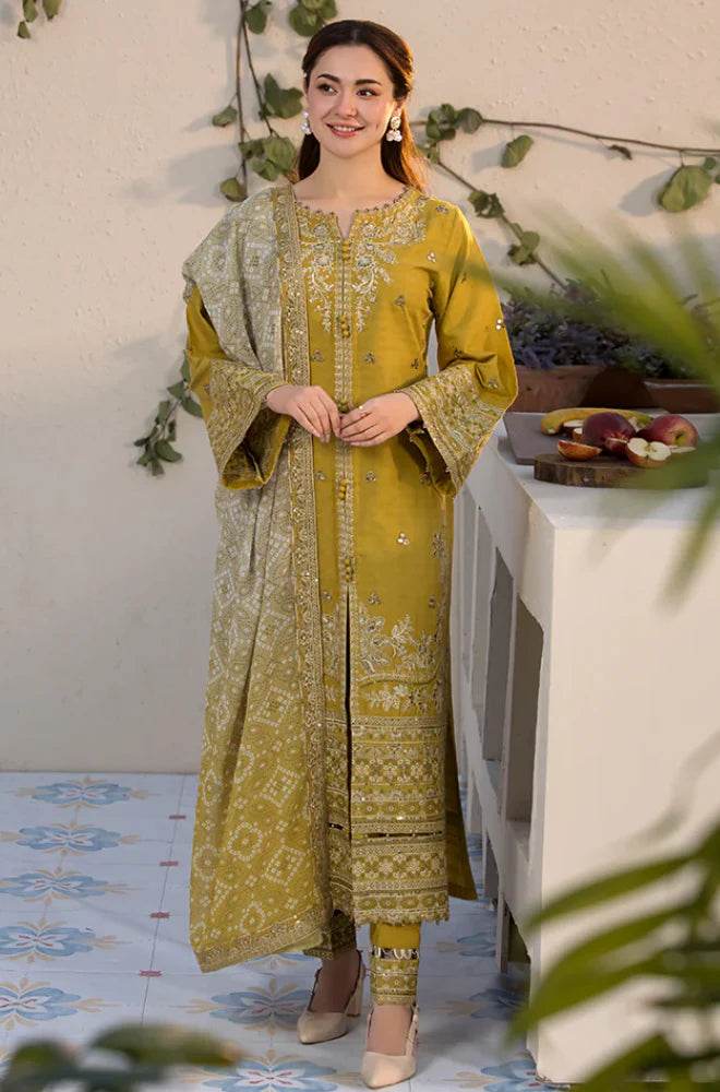 LAAM LAWN PREMIUM UNSTITCHED EMB 3PC - City Cloth House