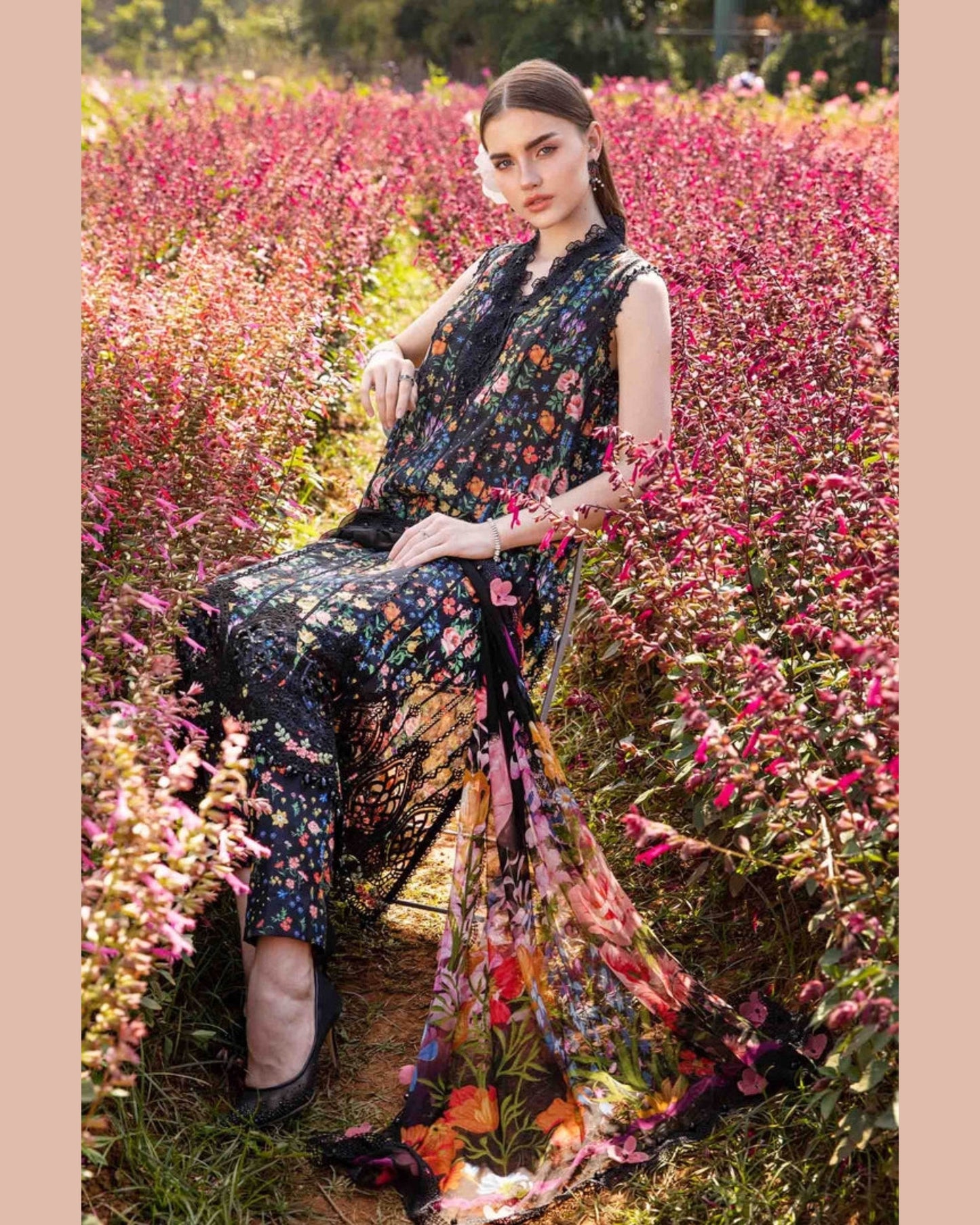 MARIA.B LAWN PREMIUM UNSTICH PRINTED 3PC - City Cloth House