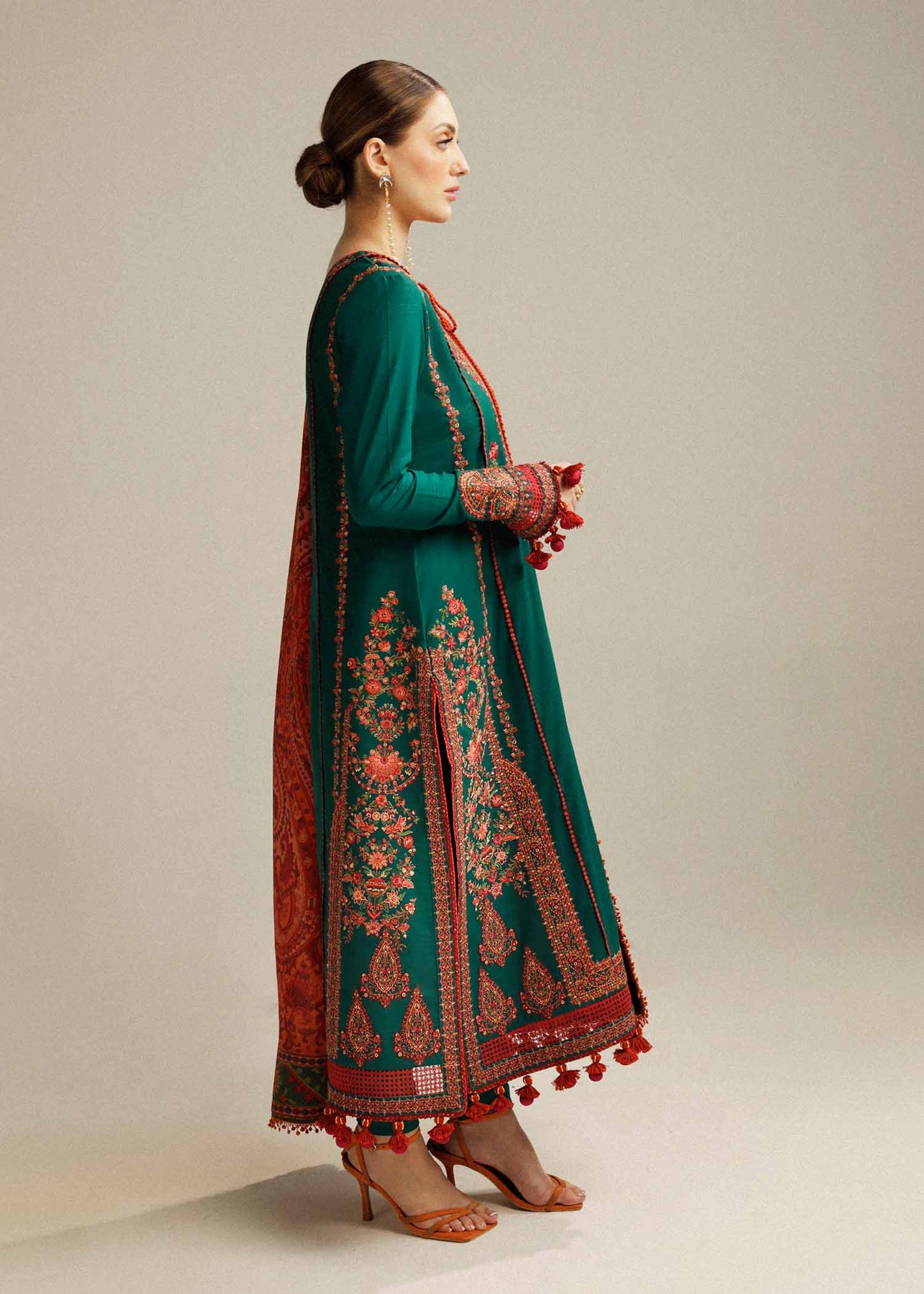 HUSSAIN REHAR DHANAK UNSTITCHED EMB 3PC