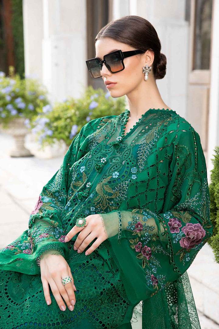 MARIA.B UNSTITCH EMB 3PC EID LAWN (24-0-D2) - City Cloth House
