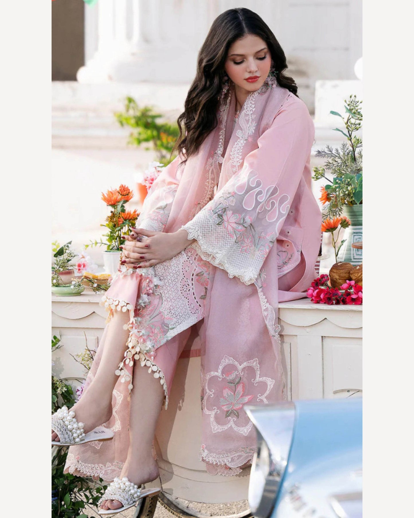 BIN ILYAS LAWN PREMIUM UNSTITCHED EMB 3PC - City Cloth House
