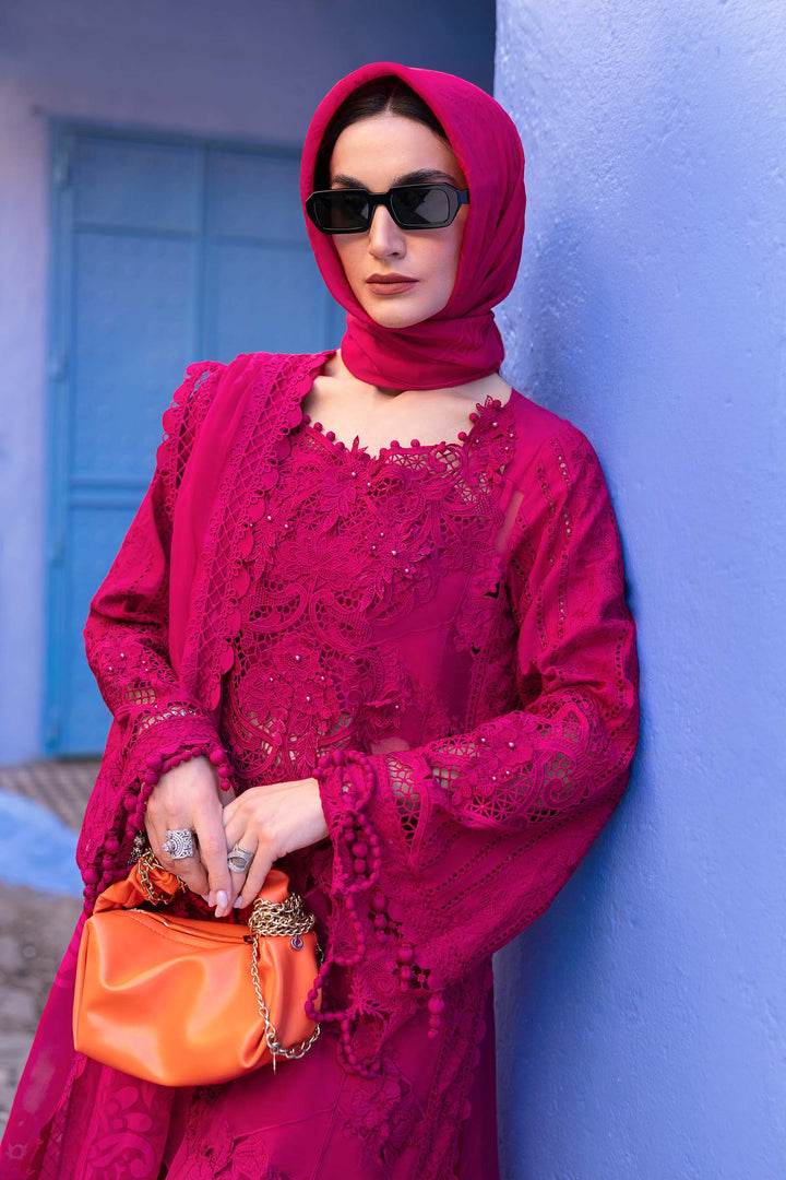 MARIA.B LAWN LUXURY UNSTITCH EMB 3PC 25’ (8-A) - City Cloth House