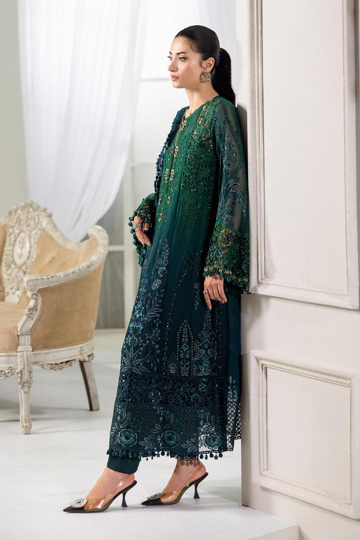MARIA.B CHIFFON UNSTITCHED EMB D-6 SUIT