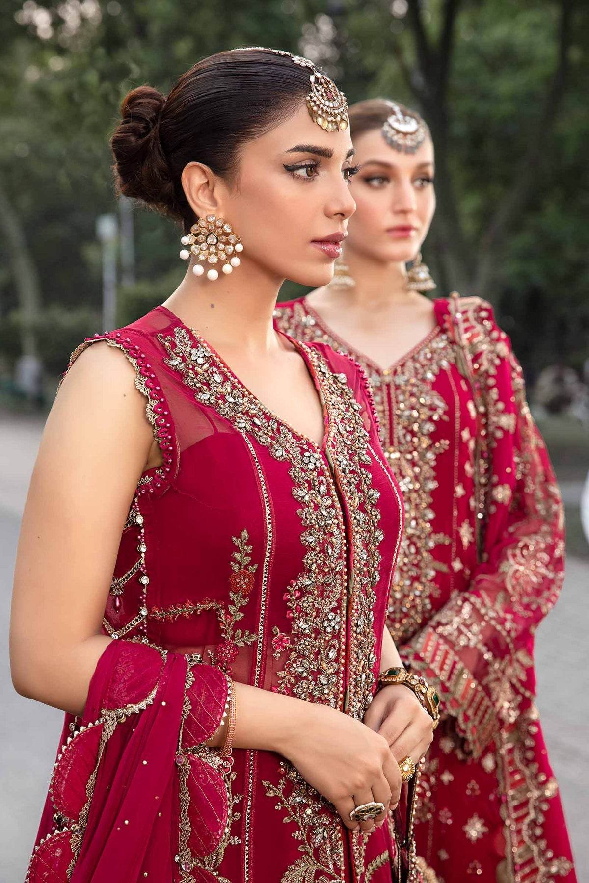 MARIA.B CHIFFON UNSTITCHED EMB SUIT MPC-24-07 - City Cloth House