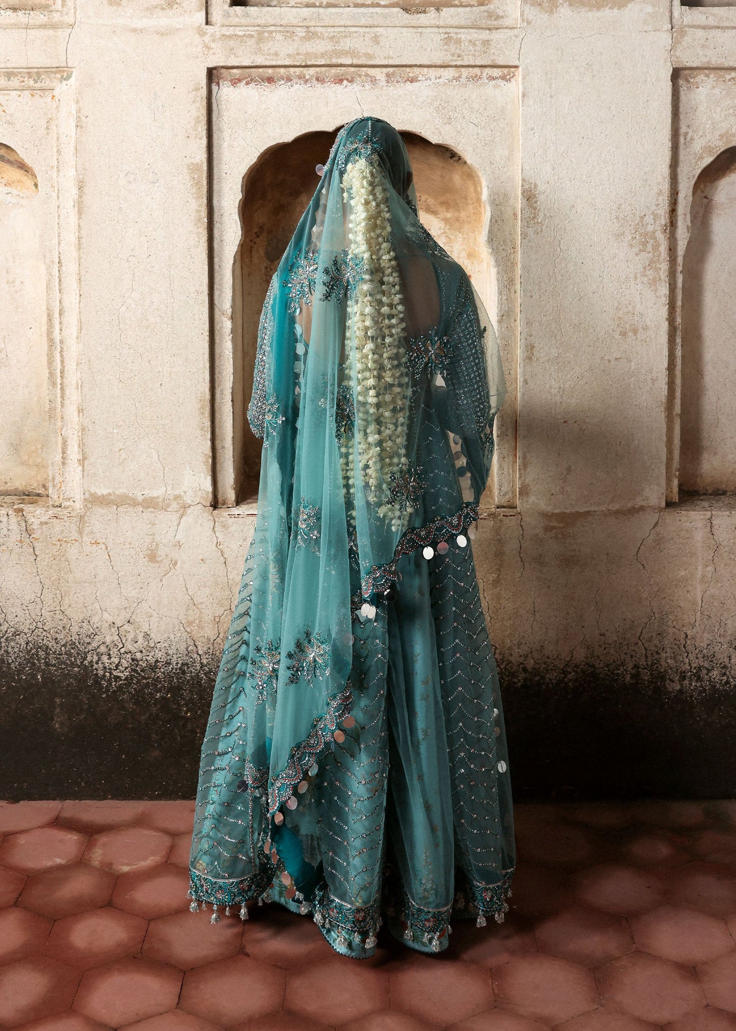 HUSSAIN REHAR ORGANZA UNSTITCHED EMB NAGMA MAXI