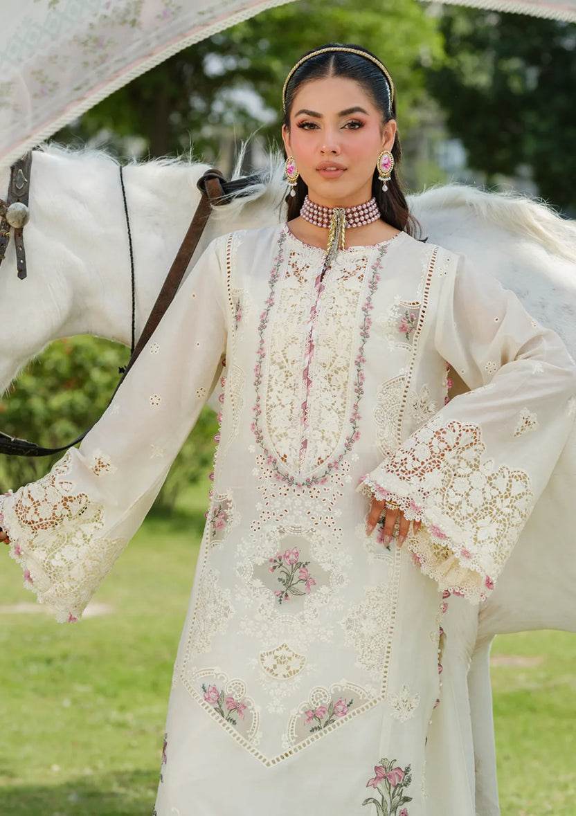 ELAF LAWN UNSTITCH EMB 3PC ELH-7B ISSABEL - City Cloth House