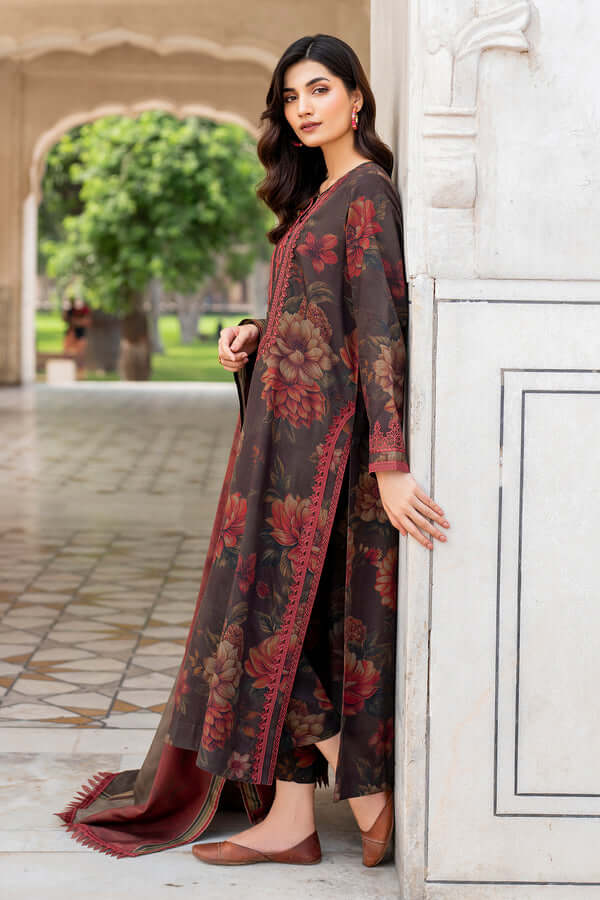 BAROQUE KHADDAR UNSTICH PRINTED 3PC