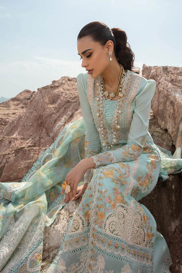 CRIMSON LAWN UNSTITCHED EMB 3PC DOVE’S SONG-OPEL (4A) - City Cloth House