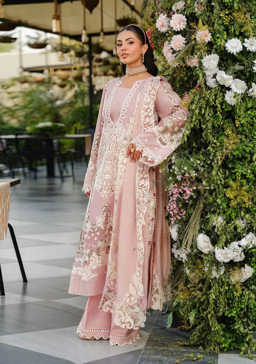ELAF LAWN UNSTITCH EMB 3PC OH MY ROSE ELH-3B - City Cloth House