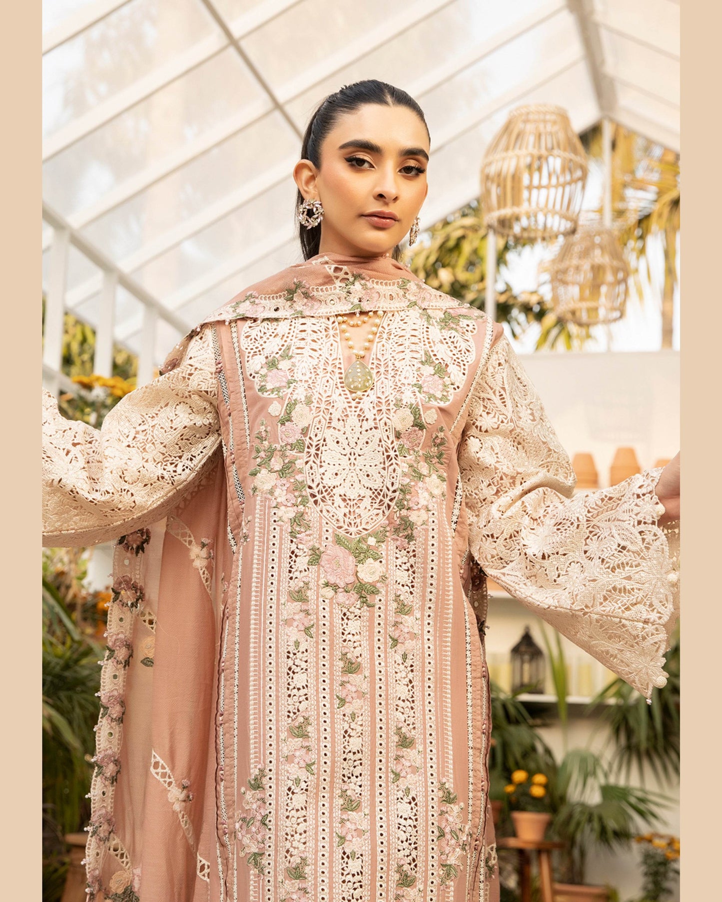 ELAF LAWN UNSTITCHED EMB 3PC SHAHANA (ELM-12) - City Cloth House