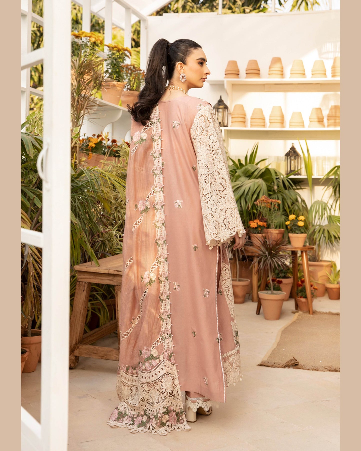 ELAF LAWN UNSTITCHED EMB 3PC SHAHANA (ELM-12) - City Cloth House