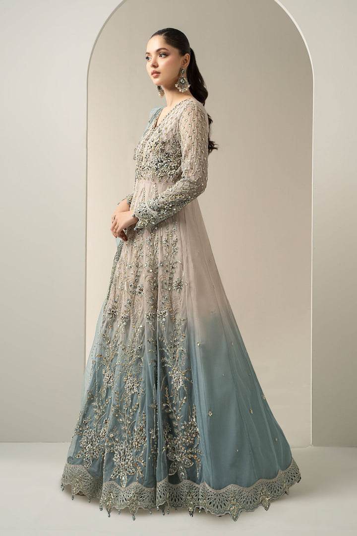 MARIA.B NET UNSTITCHED EMB MAXI BDS-3002 - City Cloth House