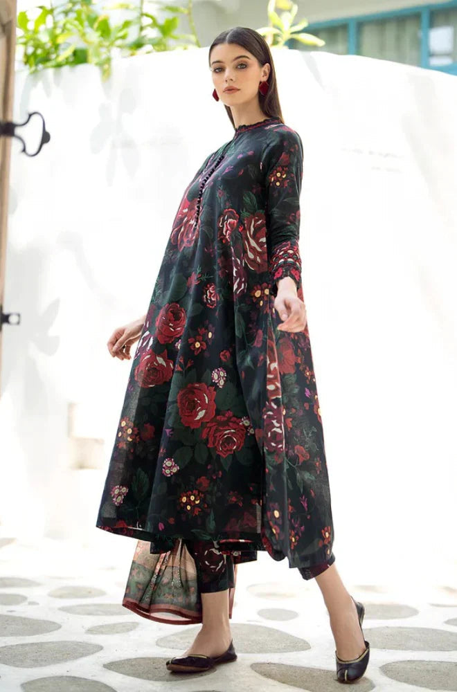 BAROQUE KHADDAR UNSTICH PRINTED 3PC