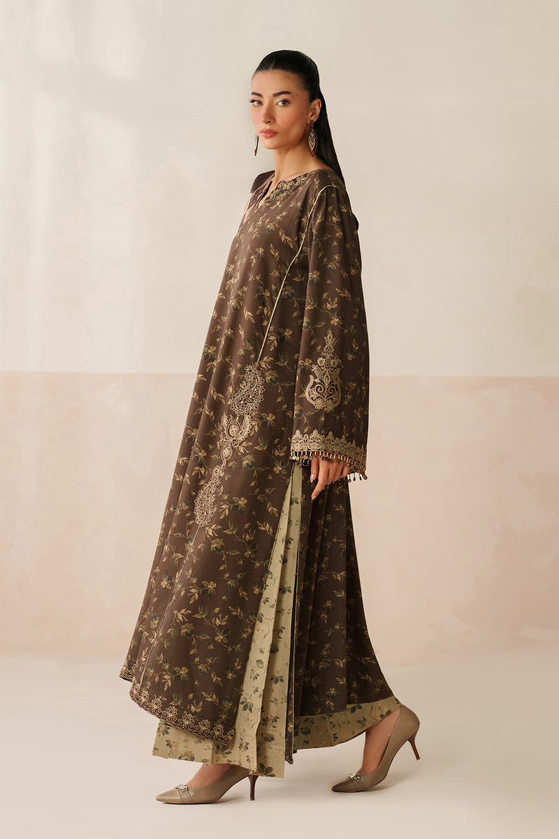 BAROQUE LINEN PRINTED UNSTICHED 3PC