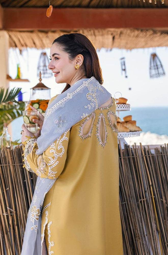 QALAMKAR LAWN UNSTITCH EMB 3PC SAHIL KINARE SELMA - City Cloth House