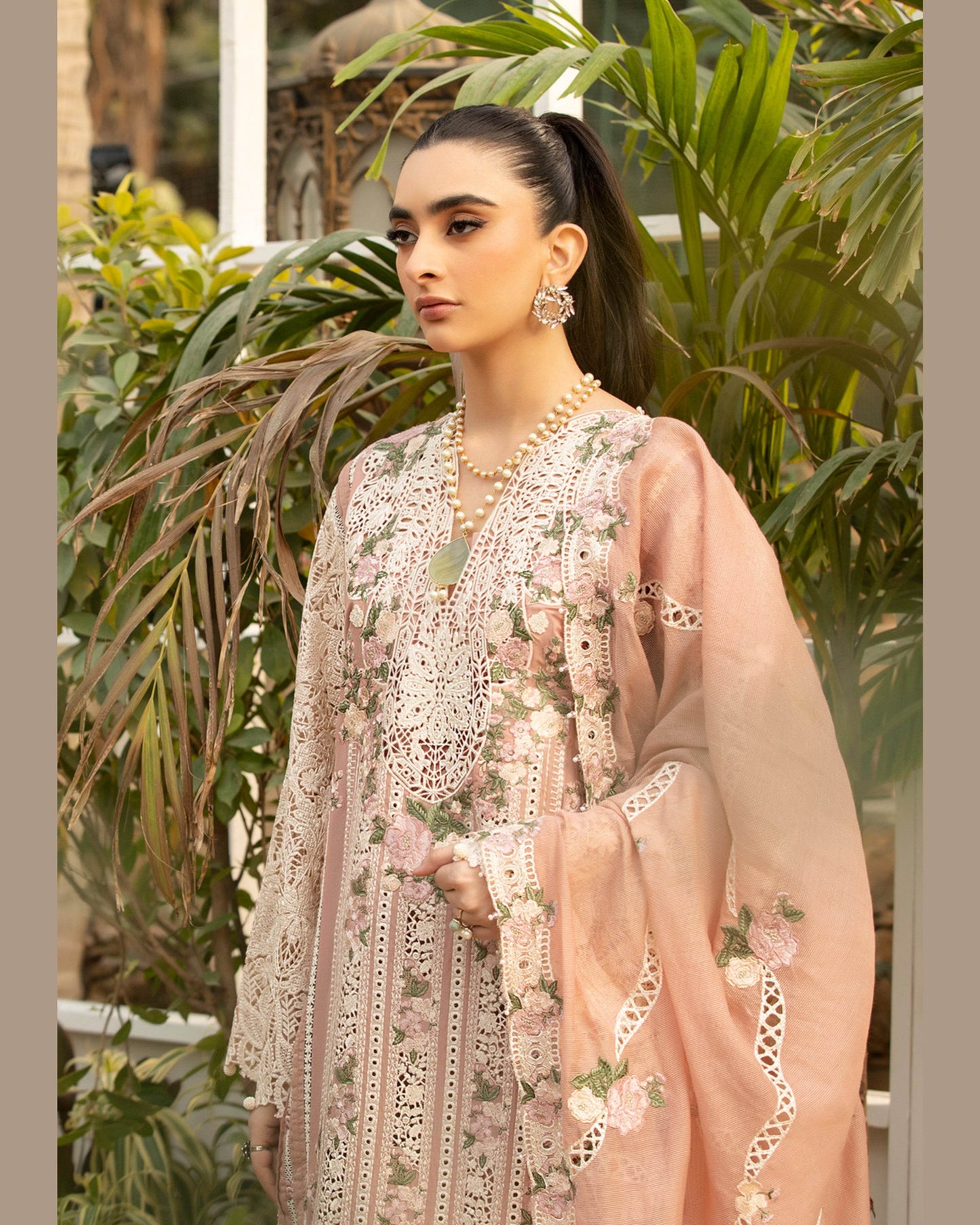 ELAF LAWN UNSTITCHED EMB 3PC SHAHANA (ELM-12) - City Cloth House