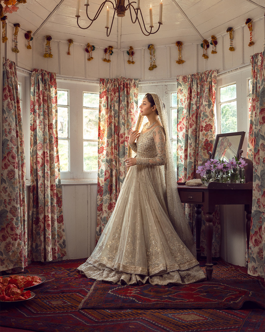 FAIZA SAQLAIN ORGANZA UNSTITCHED EMB ANAMTA MAXI