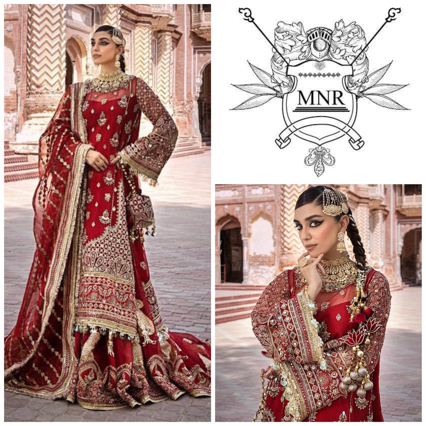 MNR ORGANZA UNSTITCHED EMB SUIT - City Cloth House