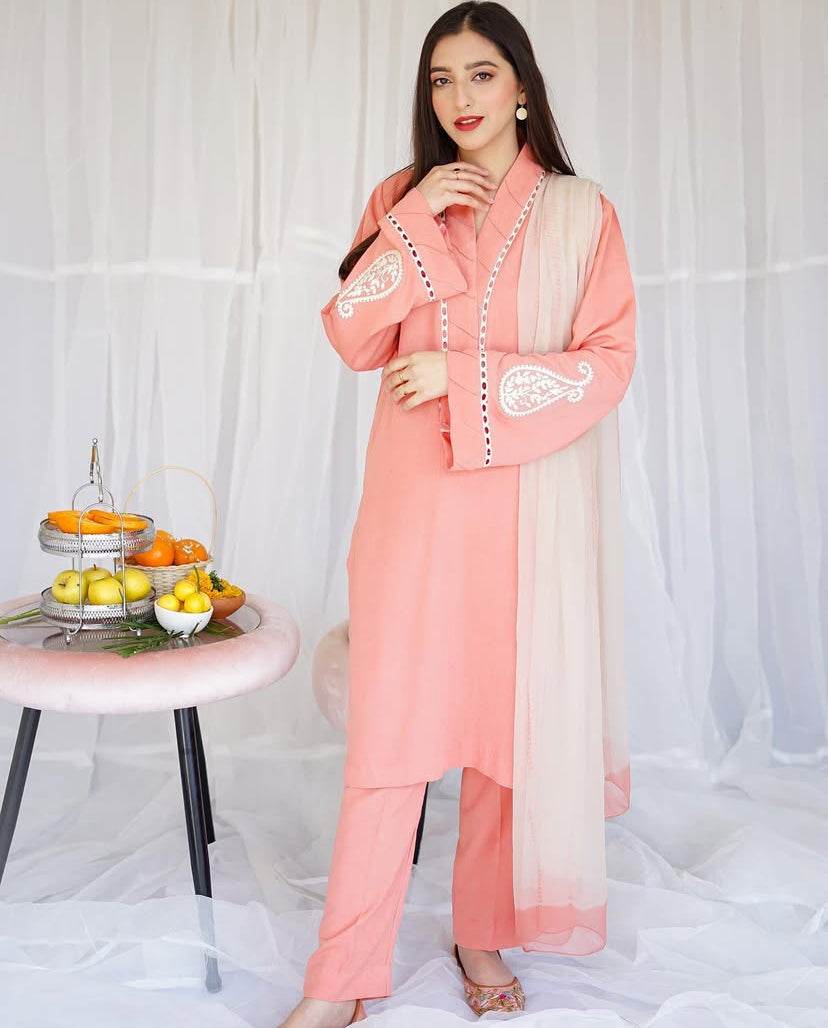 AISLING LAWN PREMIUM UNSTICH EMB 3PC - City Cloth House