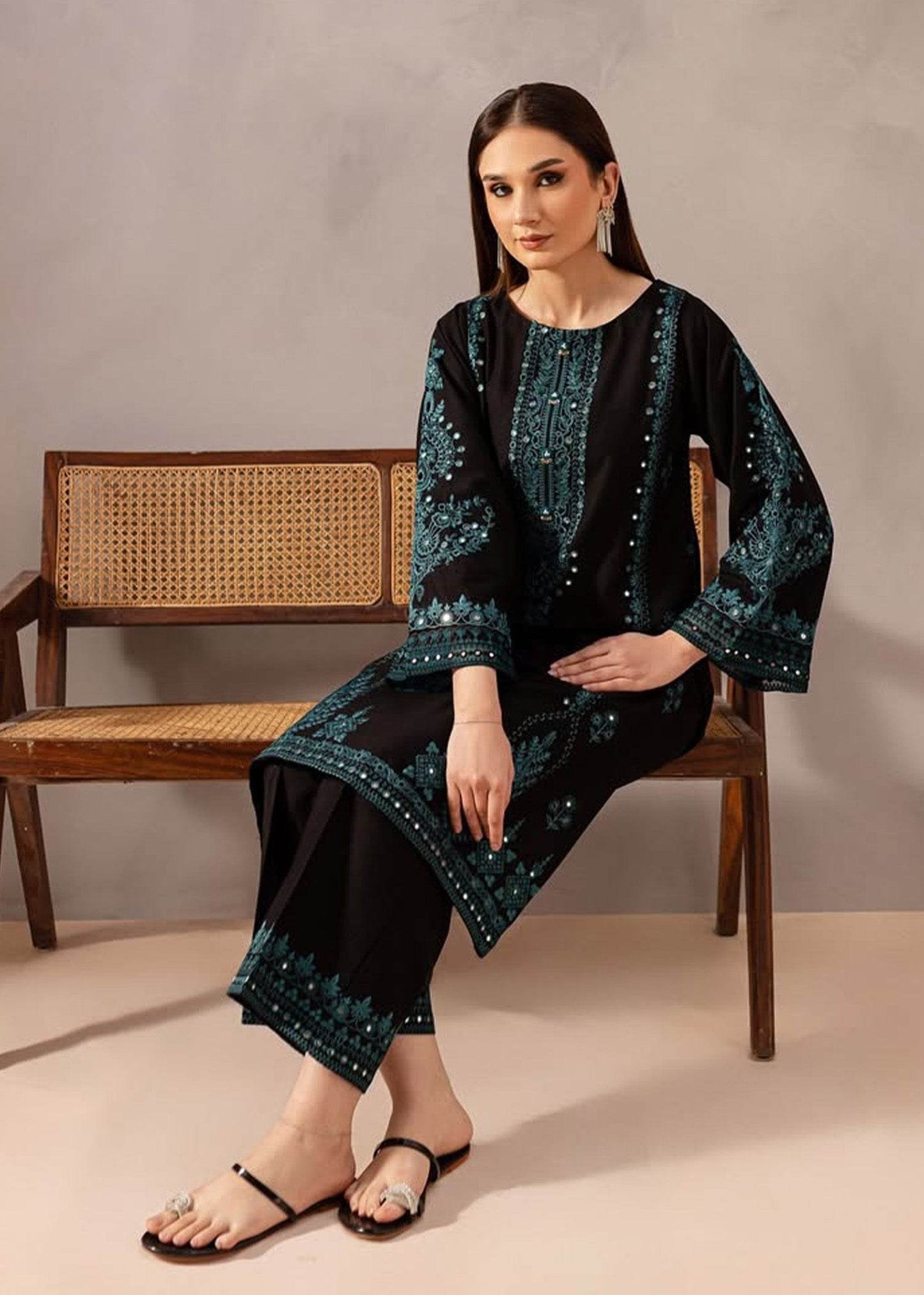 BATIK LAWN PREMIUM UNSTICH EMB 2PC - City Cloth House