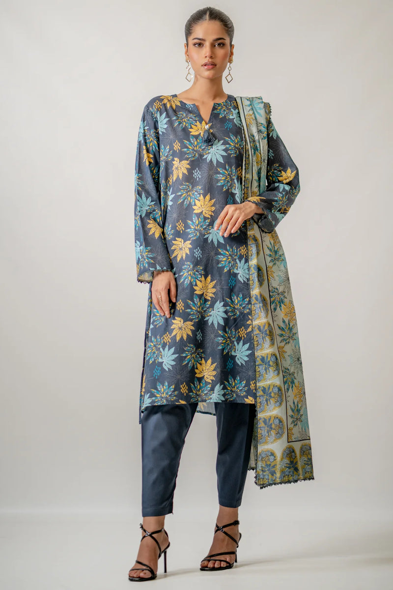 NISHAT KHADDAR UNSTITCHED PRINTED 3PC