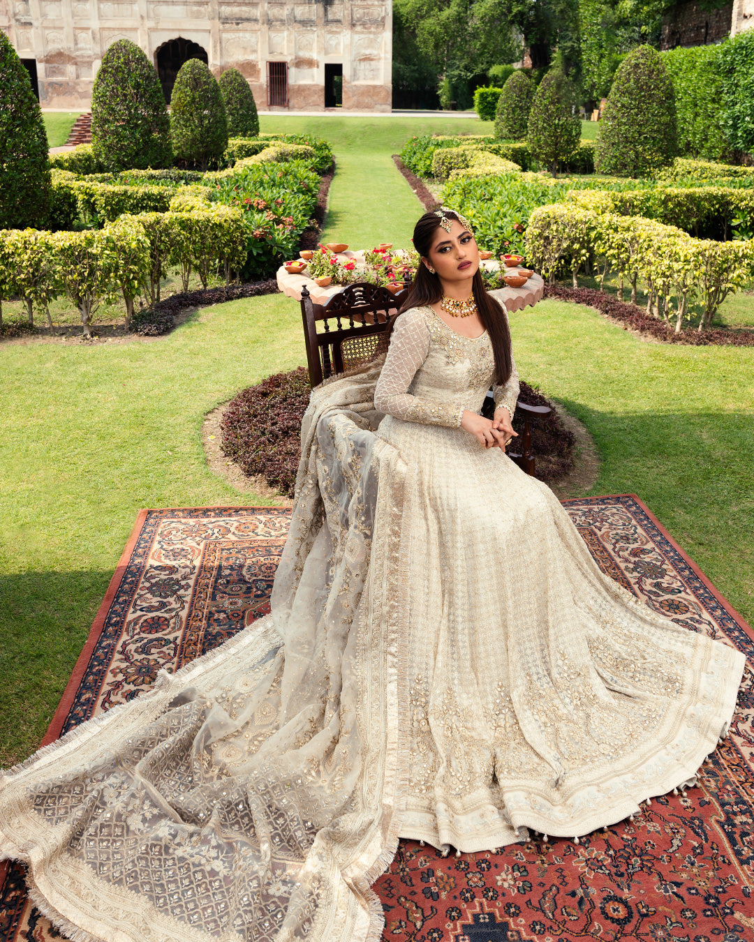 FAIZA SAQLAIN CHIFFON UNSTITCHED EMB MAXI