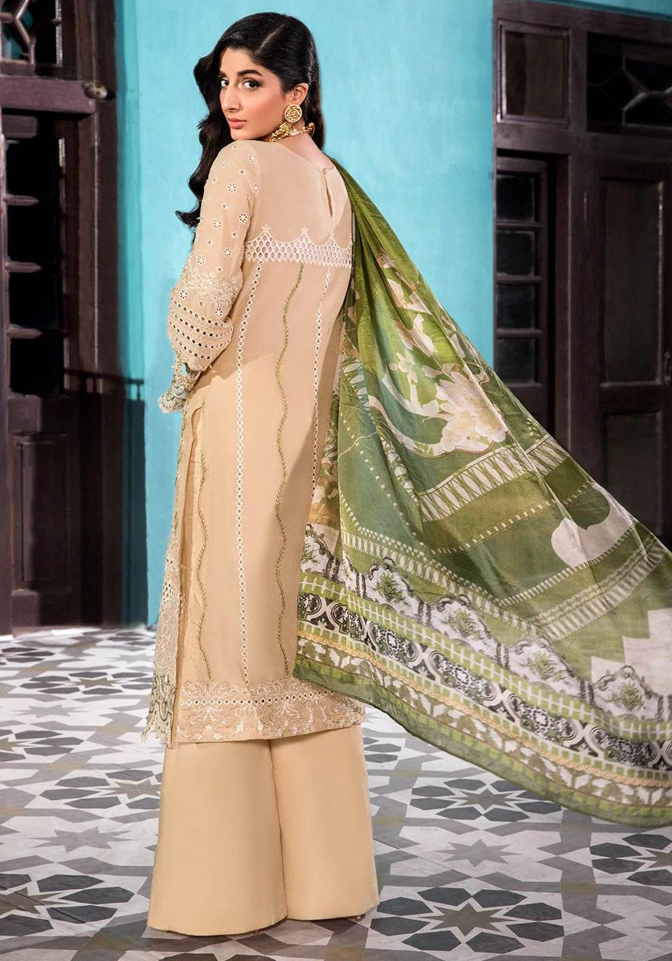 ELAF LAWN UNSTICH EMB 3PC CLAM SHELL (EFC-9) - City Cloth House
