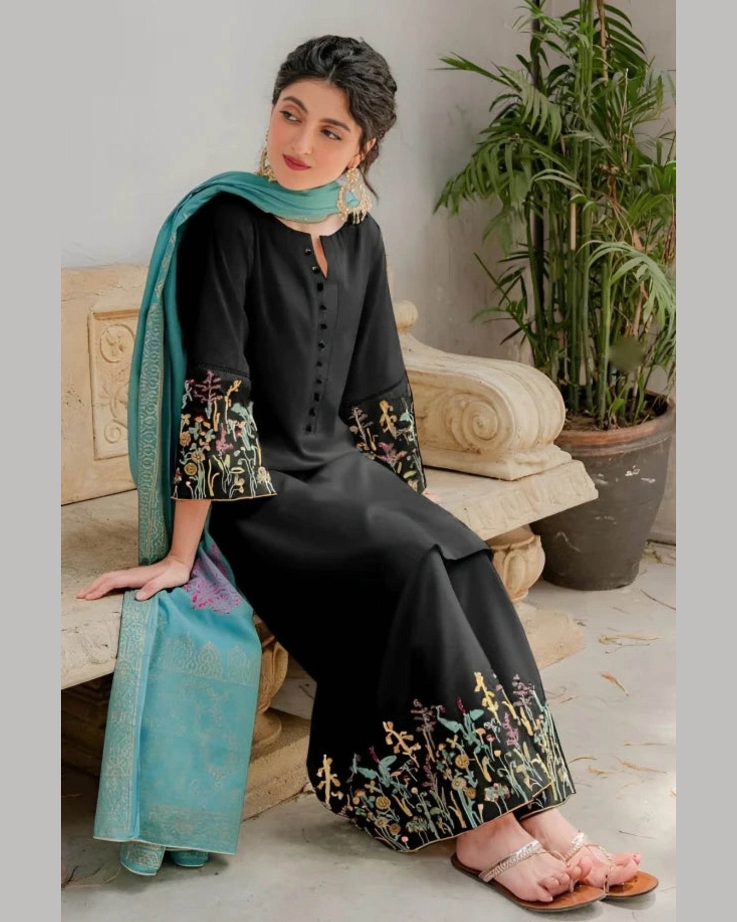 AISLING LAWN PREMIUM UNSTITCHED EMB 3PC - City Cloth House