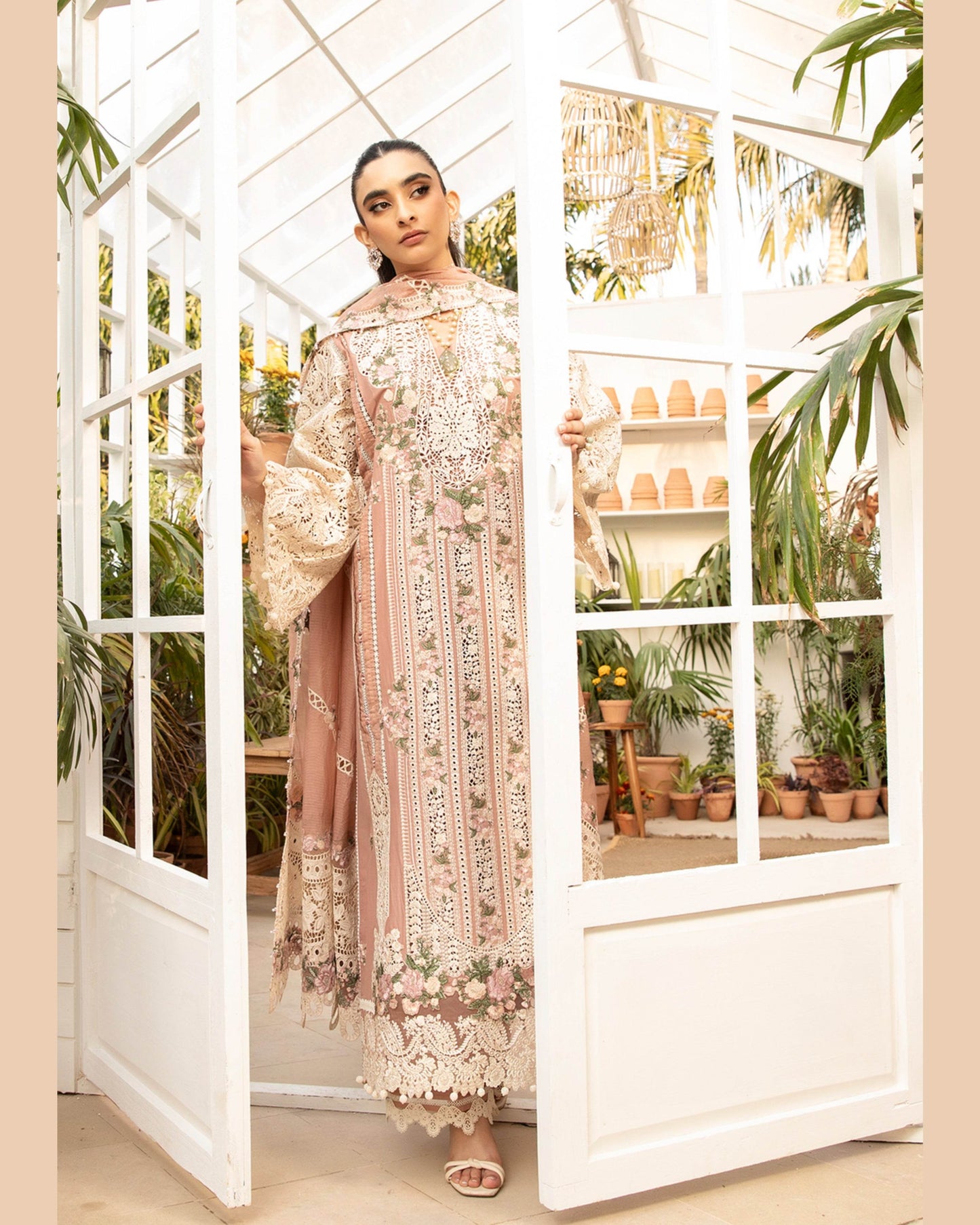 ELAF LAWN UNSTITCHED EMB 3PC SHAHANA (ELM-12) - City Cloth House