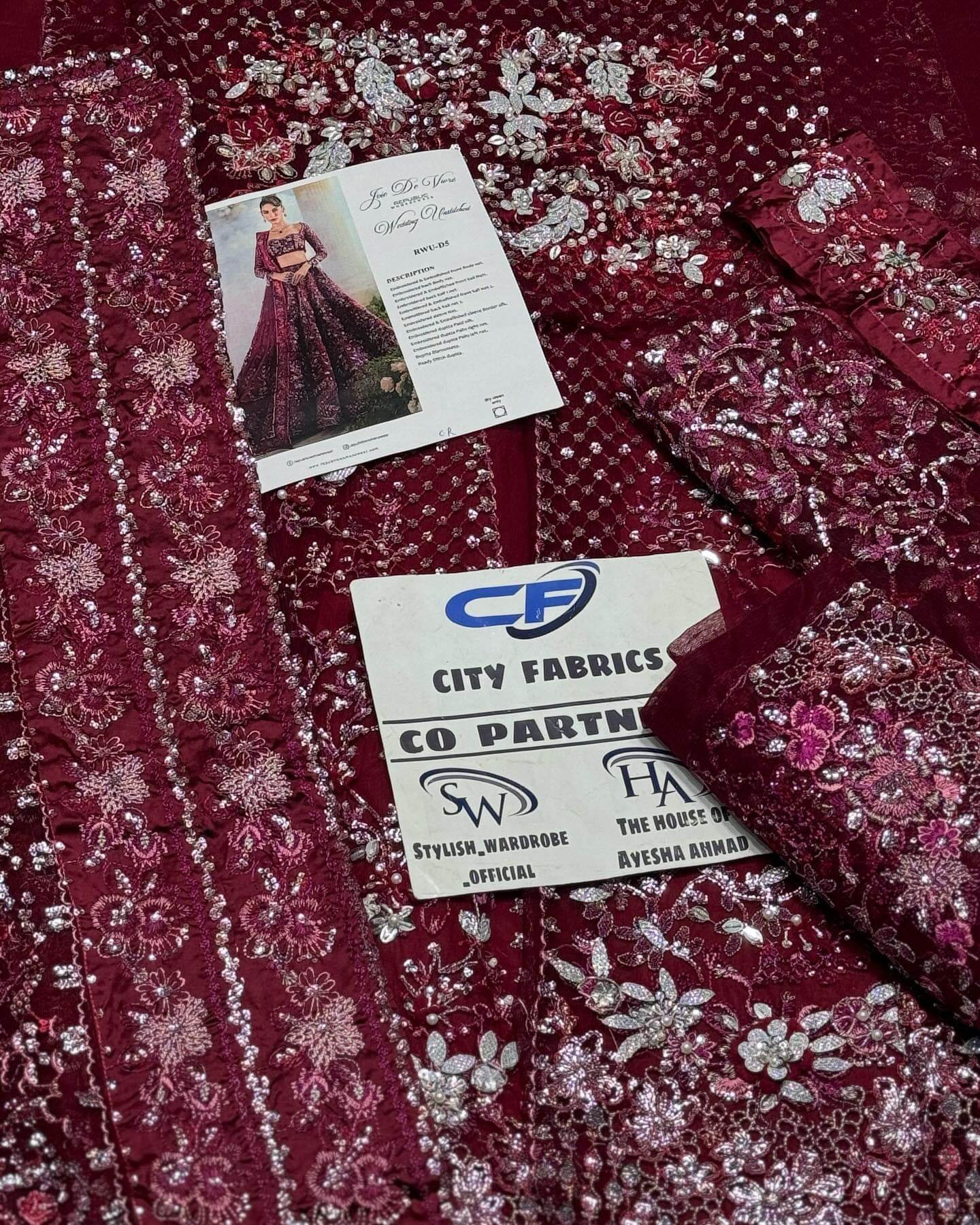 REPUBLIC NET UNSTITCHED EMB MAXI - City Cloth House