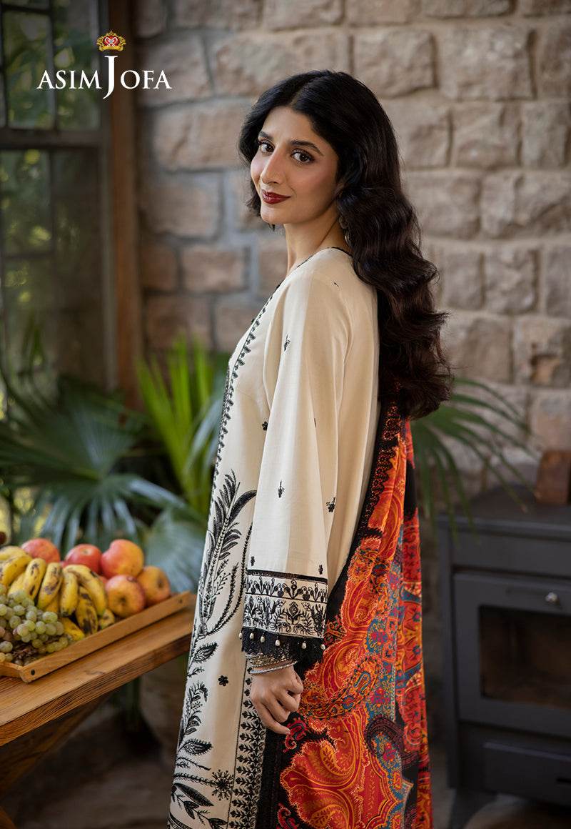 ASIM JOFA LAWN PREMIUM UNSTICH EMB 3PC - City Cloth House