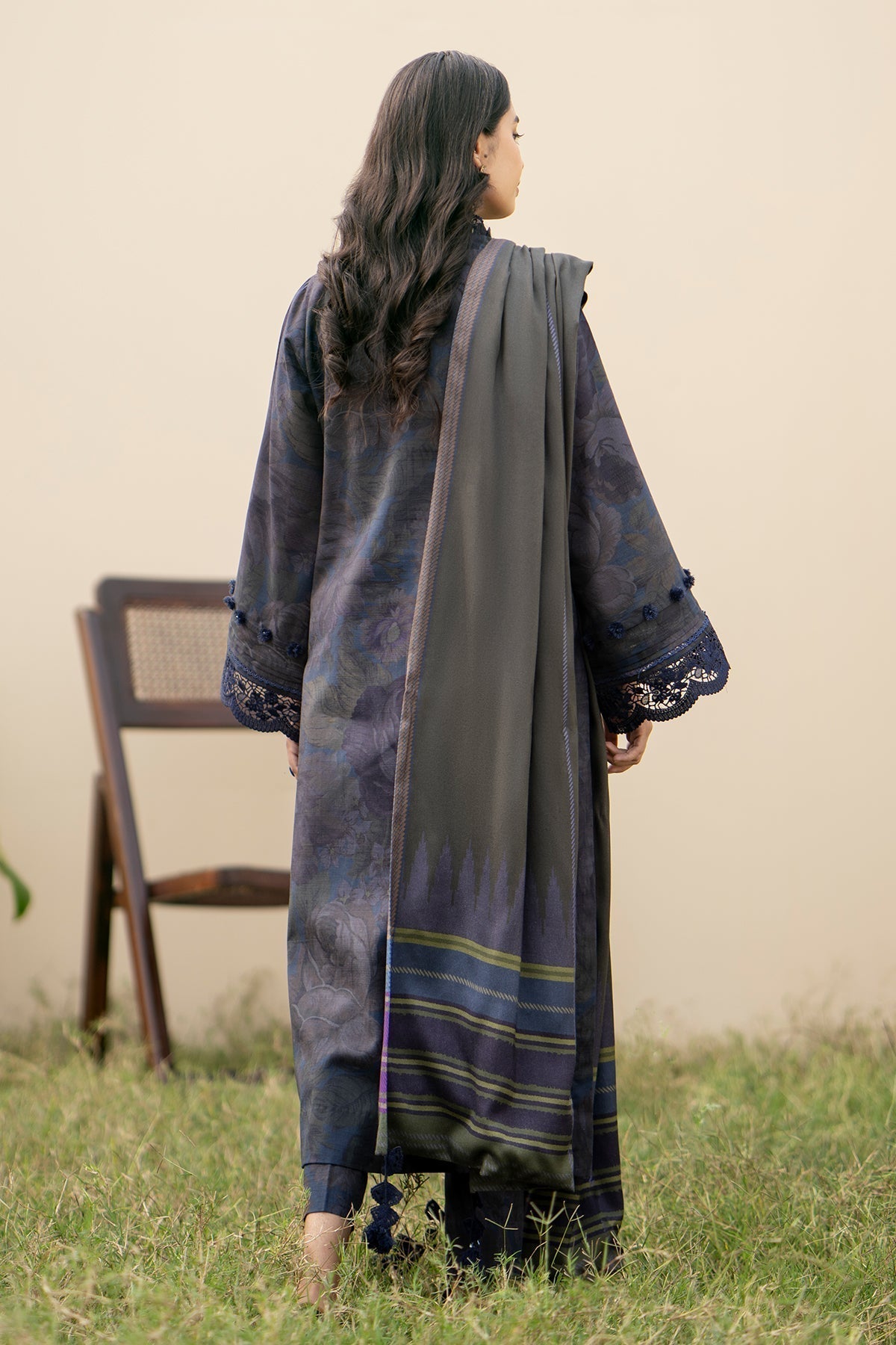 BAROQUE DHANAK PRINTED UNSTICHED 3PC